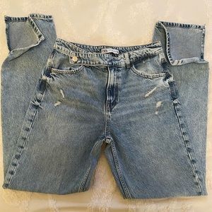 Zara cross waist jeans